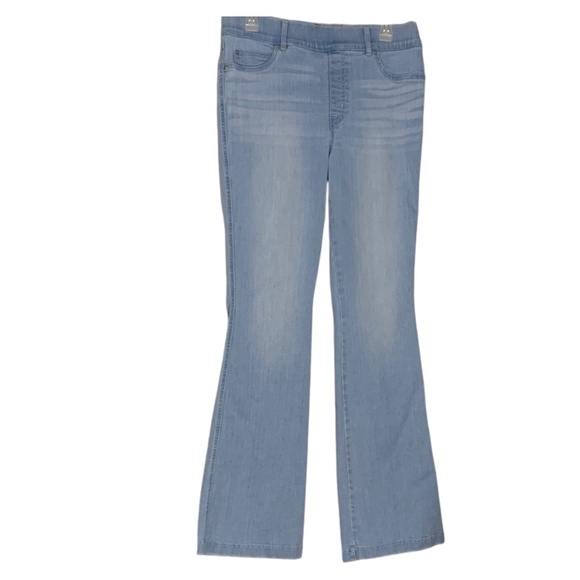 SPANX Denim - SPANX Light Wash Blue Flare High Rise Retro Jeans Slimming Women's L Minimalist